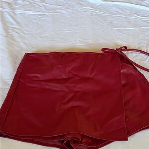 Chic Red Women's Skort